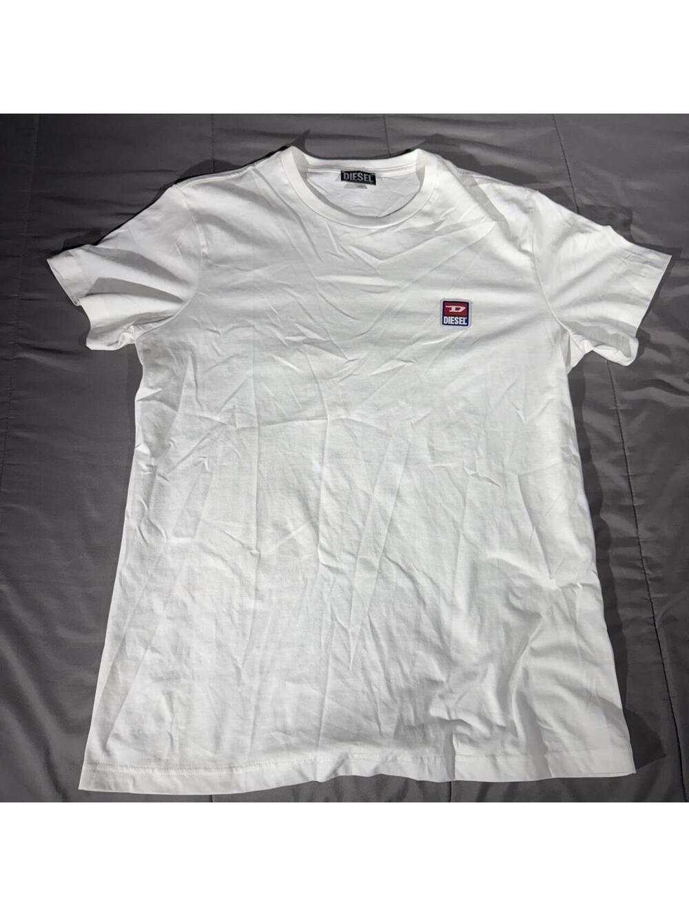 Diesel white short-sleeve crewneck T-shirt size XL